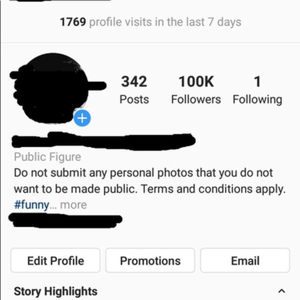 Instagram account